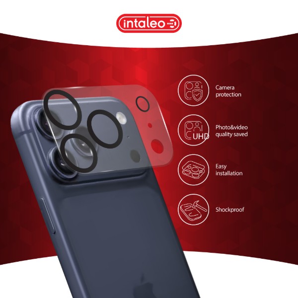 Фото - Защитное стекло для смартфона Intaleo Camera Lens for Apple iPhone 17 Pro Black (1283126630088)